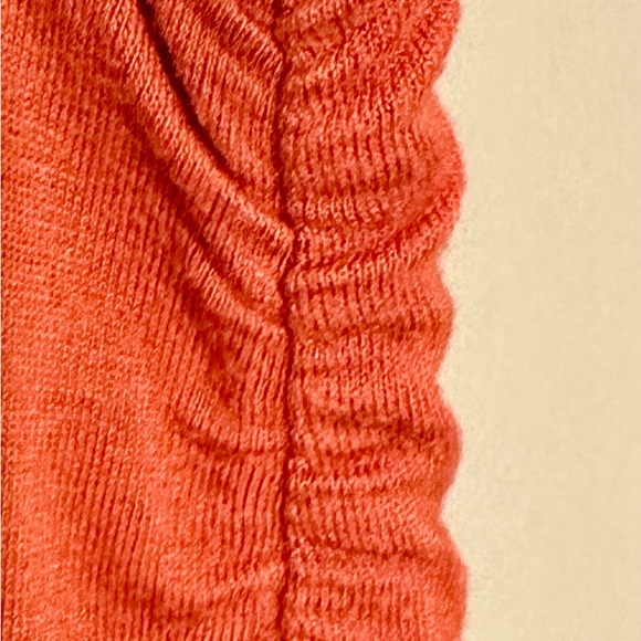 Bobeau Burnt Orange Maxi Skirt Side Slit ruched elastic. LIKE NEW Med Nordstrom - Picture 3 of 8